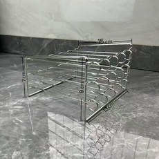 氣炸鍋烤架 氣炸鍋燒烤架 中秋燒烤 氣炸鍋燒肉架 免翻轉氣炸鍋燒烤架 不銹鋼烤架 燒烤串串配件 立式24串, 1個, 方形烤架（籤子10送5）