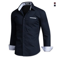 제이붐 ST02 체크행거칩 면스판셔츠