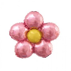 꽃 컬러 은박 풍선 포토존풍선 디자인풍선, 핑크, 핑크, 1개