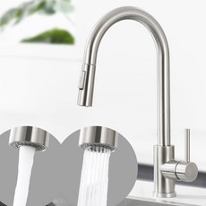 준앤코 스테인리스 싱크대수전 리비앙 S2, 1개