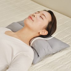 수니홈 조절 경추베개 메밀 바이오폼 충전재, 모달 그레이, 1개