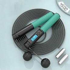 선빛 포지티브 줄넘기 실내외겸용 홈트 유무선, 그린, 1개