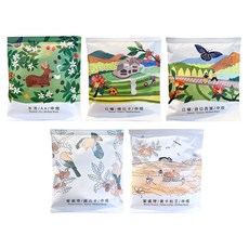 台灣農林 LuGao鹿篙濾掛式咖啡禮盒 10gx5入 盒裝顏色隨機, 1個