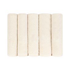 송월타월 코튼 무지 핸드타월, 무염색, 5개