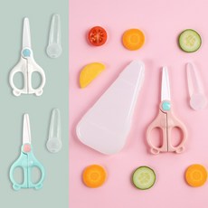 嬰幼兒安全指甲剪附保護盒 寶寶專用圓頭指甲鉗，安全修剪不傷手, 隨機, 1套, 剪刀+刀套+外盒