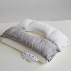 TUTOGO 雙層護頸枕 人體工學助眠枕, 1個, 枕頭一個