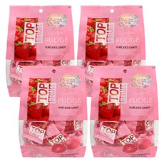 탑젤리 딸기 coowy 탑후르츠 퍼지 과일젤리, 320g, 4개