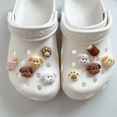 댕댕이 강아지 뼈다귀 파츠 10p 세트 훈썸 신발 꾸미기