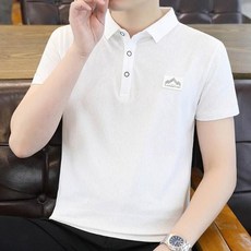 2026男士夏季Polo衫 短袖休閒衫 條紋翻領T恤 輕薄透氣 韓版修身