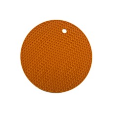 GUEFOON 矽膠餐墊隔熱墊套裝 北歐風耐高溫防燙墊 鍋墊碗墊, 1個, 橙色