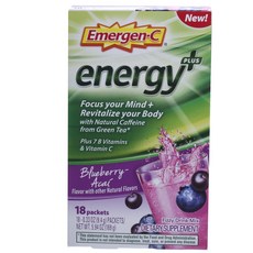 Emergen-C 能量Plus藍莓-巴西莓, 9.4克, 18入