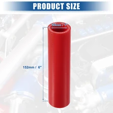 UXCELL 25mm 32mm 38mm 64mm 95mm 114mm ID 152mm 길이 4겹 강화 고온 스트레이트 커플러 실리콘 감속기, 01 25mm