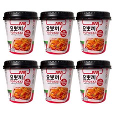 요뽀끼 할랄 오리지널 떡볶이, 6개, 120g