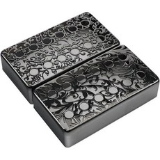 2개 브라스 험버커 기타 픽업 커버 진공 블랙 50mm52mm 폴 스페이싱 각인 일렉트릭 레스폴 기타용