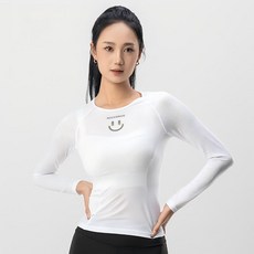 락브로스 여성 경량 메쉬 긴팔 베이스레이어 이너셔츠 통기성 배출 땀흡수 여름용 슬림핏