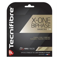 Tecnifibre X-One Biphase (16-1.30mm) 스트링 세트 (내추럴)