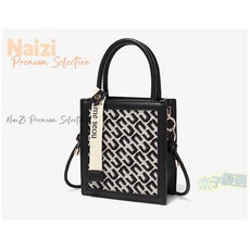 刺繡迴壓紋琴譜包, 黑色, 1個