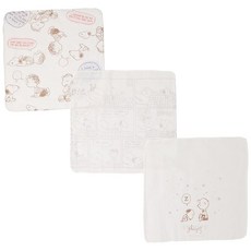 스누피 거즈 손수건 거즈 3매 세트 일본 제조 베이비·아기·신생아용
