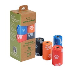 Best PET 펫 SUP 업plies 쓰레기 청소를 위한 강아지 배변 가방 야외 산책 및 여행을 롤 교체품 누출 방지 찢어짐 - 퍼플 라벤더 향 150개 가방 22193, GRS 다양한 색상