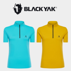 블랙야크 여성 아웃도어 등산 기능성 반팔티셔츠 그레인 집업 티셔츠 1BYTSM4541