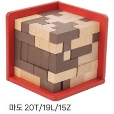 테트리스 블록 큐브 두뇌개발 자석 자석퍼즐 익지 어린이 쌓기놀이 퍼즐 원목 맞추기 도형, 54TZL (54조각 TZL형) 너도밤나무