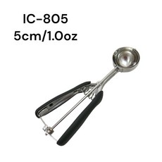 餐具達人【三箭 多用途不銹鋼冰勺】#304冰淇淋杓 叭噗勺 IC-805 5cm 冰杓, 1個, IC-805   5cm 冰杓