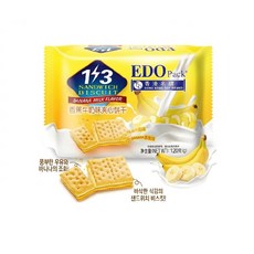 홍콩 에도 바나나우유맛 샌드위치 비스켓 크래커, 24개, 120g