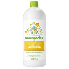 Babyganics 샴푸 및 바디 워시 리필 카모마일 버베나 916.4ml(32온스), Babyganics 샴푸 및 바디 워시 리필, 카모마일