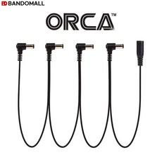 오르카 이펙터 기타 페달 DC케이블 문어발 4구 ORCA ODC-AJC4, 1개