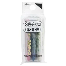 Clover 可樂牌 三色粉土筆 布料記號粉筆, 基本的, 1個