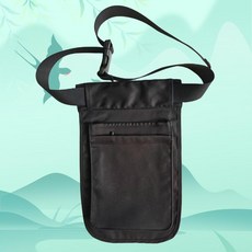 優選 工作腰包防水耐磨大容量拉鍊手機水杯登山旅行包 副廠商品, 黑色 加厚防水1個單包原裝織帶款