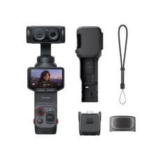 Insta360 Luna Ultra 8K 專業防震相機 畫夜清晰, 黑色