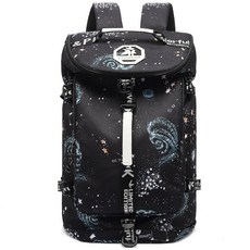 JYColofex 짐 더플백 백팩 레슬링 신발 수납공간 4종 방수 스포츠 워킹 노트북, A starry Sky