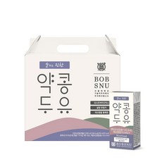 [밥스누] 순하고 진한 약공 두유(190mlX20팩), 1세트, 190ml