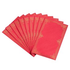 American Greetings 설날 크리스마스용 머니 선물 봉투 (10개) (레드 및 골드) 296188 7035222790, American Greetings 설날, 크리스마스용