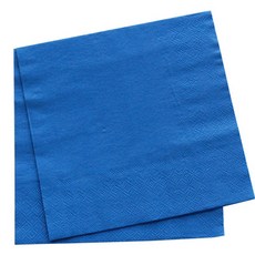 파리스 파티용 일회용 단색 종이 냅킨, 1개, 60개입, 파랑