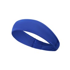 運動速乾吸汗頭巾 瑜伽彈力頭帶 戶外健身跑步騎行止汗發箍, 寶藍, 1個