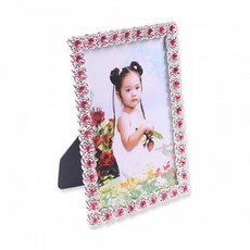 [STYLELUX]SE 큐빅 플라워 소품 핑크 액자 57