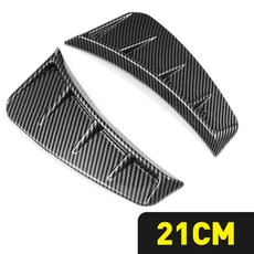 범용 자동차 사이드 윙 리프 패널 액세서리 에어 아웃렛 플로우 후드 외부 스타일 장식 데칼, 01 Carbon fibre, 1개
