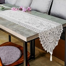 프렌치 레이스 테이블 러너 33x183 식탁매트 식탁q_d9+6gqU