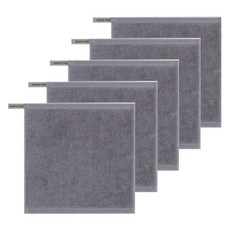 송월타월 컬러풀링 30수 고리 핸드타올, 그레이, 5개