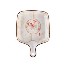 陶瓷烤盤 森林系列手柄盤, 1個, A款暗香系列,單柄烤盤23.5*17cm高度3cm