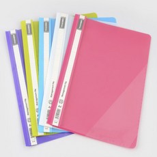 하루한점 투명커버 책철 클리어파일 A4 색상랜덤 파일책철