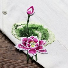 연꽃 자수 꽃 Appliques 웨딩 드레스 액세서리 Diy 봉제 공예 패치 의류 T 셔츠 가방 신발에 대한 응용 프로그램, 로터스 G, 1개