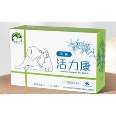 植寵艾尼 活力康 複方膠囊60粒 犬貓適用 含專利香瓜萃取物 酵母鋅, 1個, 活力康單盒（60顆）