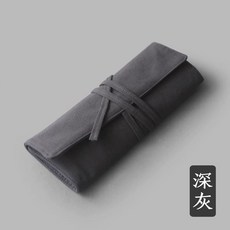 파우치 수납 여행용 두꺼운 가방 다용도 여행 정리백 다크그레이, 1개, A. 진그레이 천 케이스