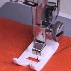 가정용 미싱 압착 부품 논스틱 코팅 처리 흰색 소재 원단 미끄럼 방지 봉제 작업, 1개, 노루발 GD12904