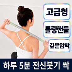 마사지스틱 고급형 종아리 허벅지 롤러, V2라이트그린, 1개