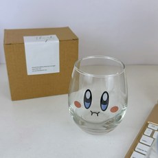 별의커비 유리컵 커피 와인 위스키잔 커비컵, 1개