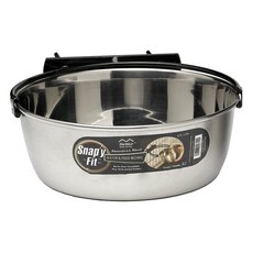 미드웨스트홈즈포펫츠 스내피 핏 워터 앤 피드 볼 애완용 식기 1.9L, Stainless Steel, 1개